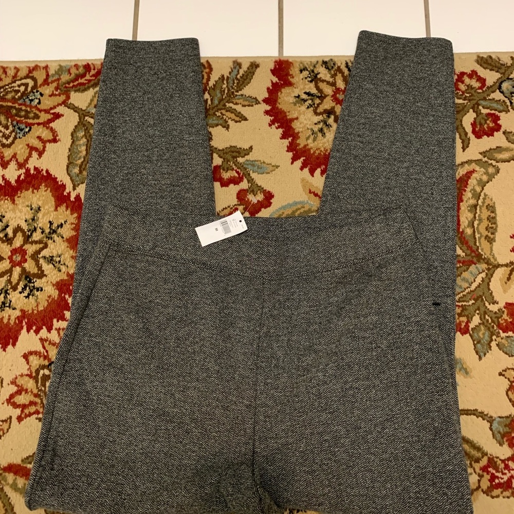 Banana Rep Factory Knit Side Zip Leggings Size M
